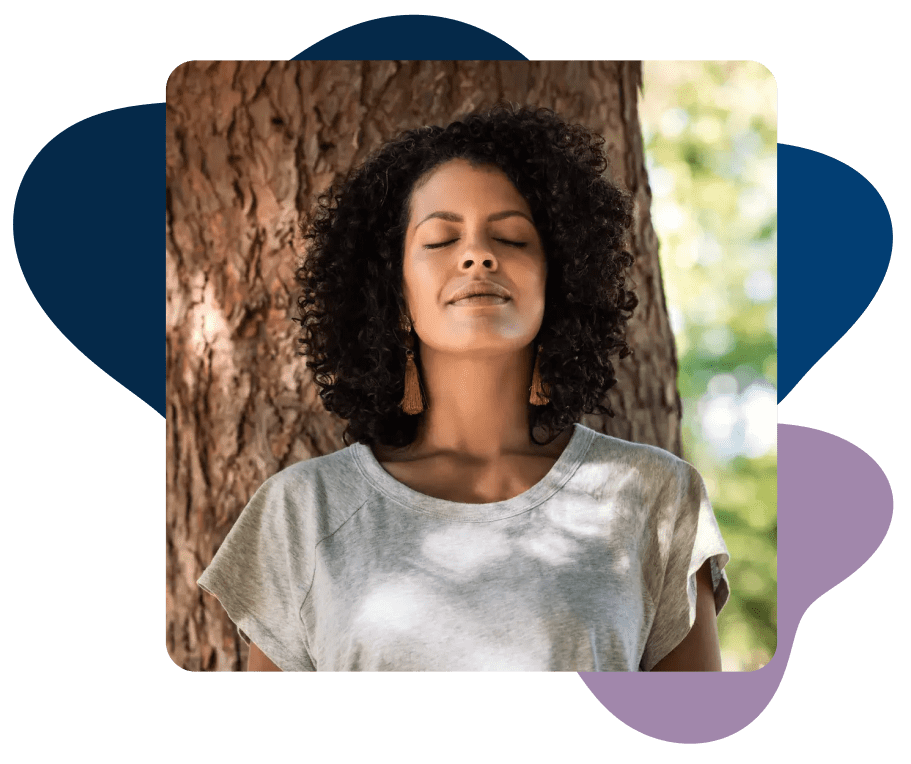 Happy woman after TMJ treatment