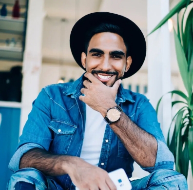 Man after orthognathic surgery